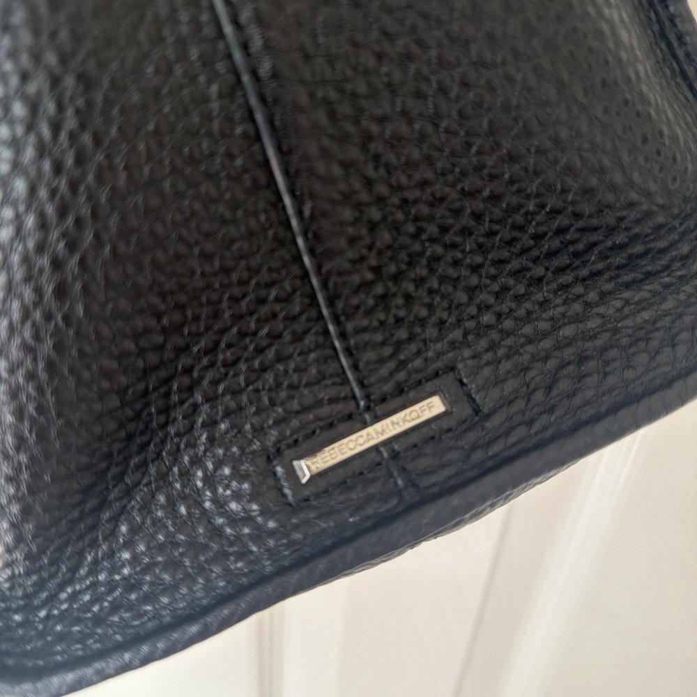 Rebecca Minkoff Black Textured Leather Crossbody Bag - Picture 5 of 6